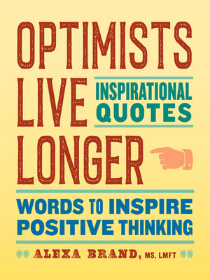 cover image of Optimists Live Longer